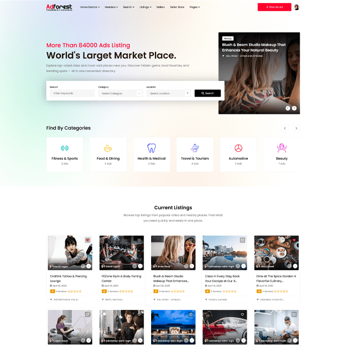 adforest city and places