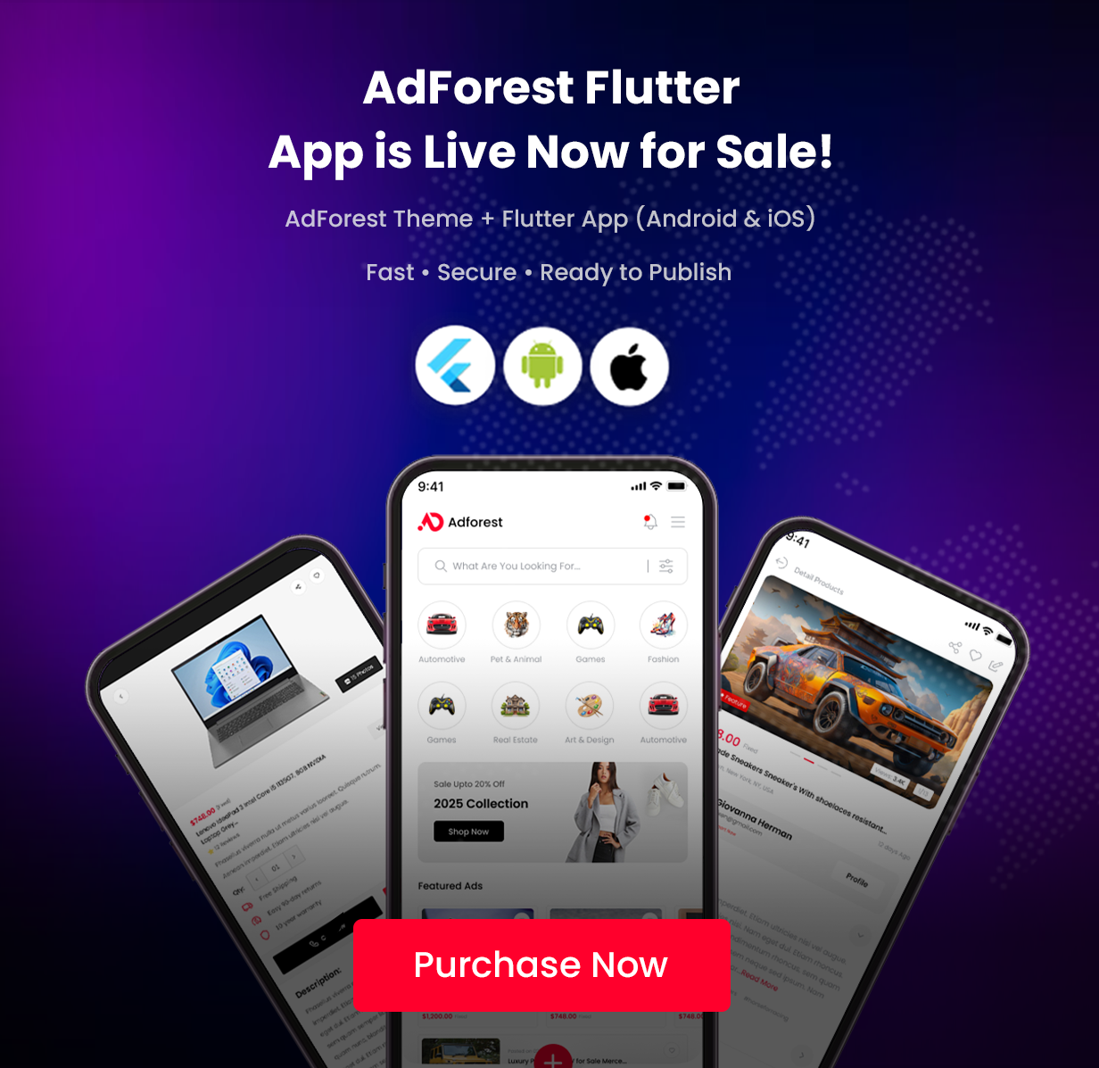 flutter app available on codecanyon